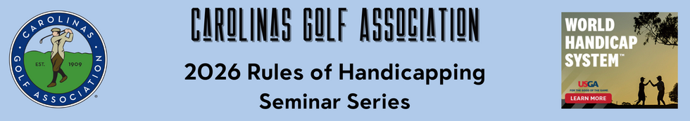 World Handicap System & The Rules of Handicapping, 5:30 Non Golf Event ...
